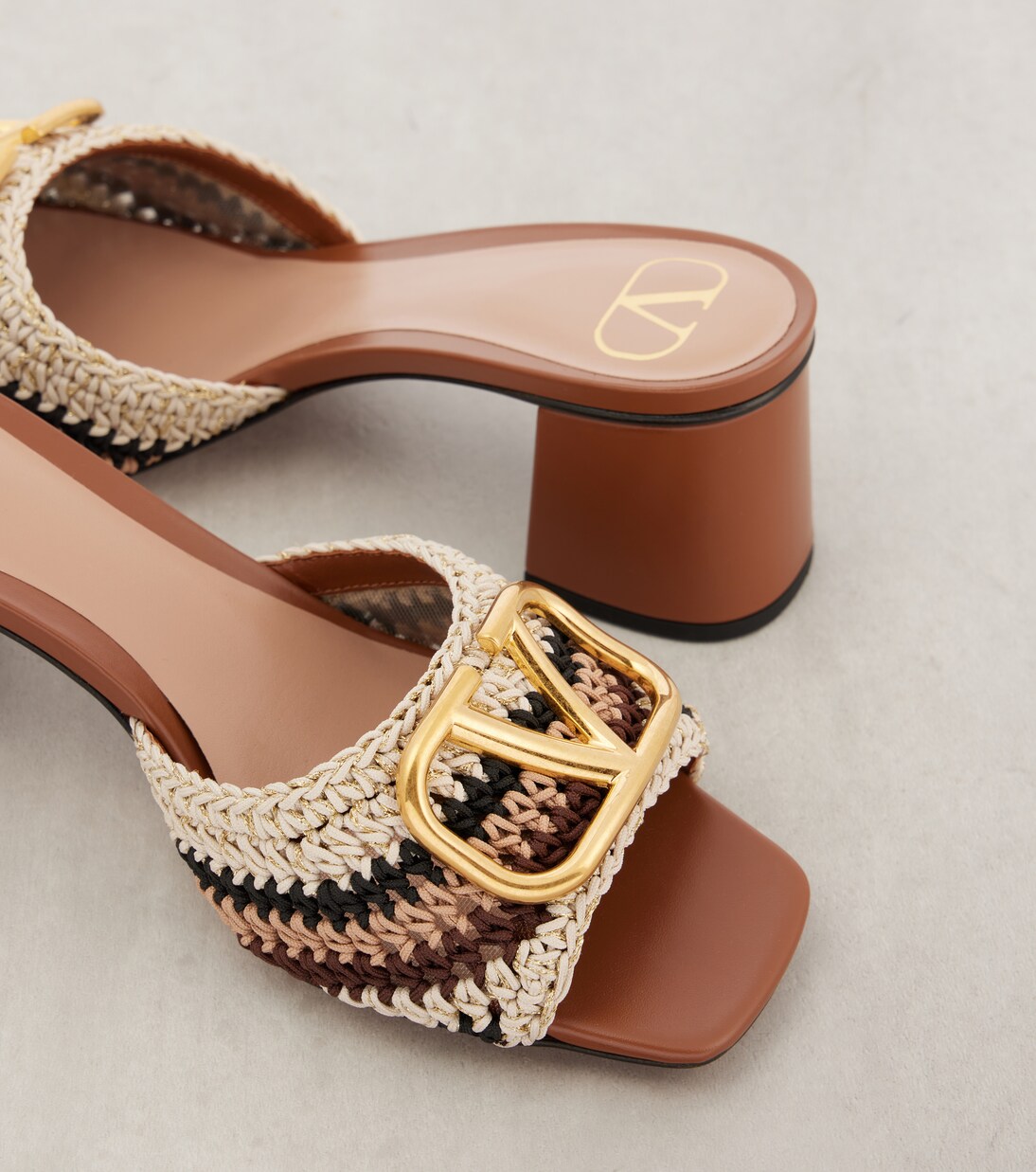 VLogo Signature crochet mules | Valentino Garavani