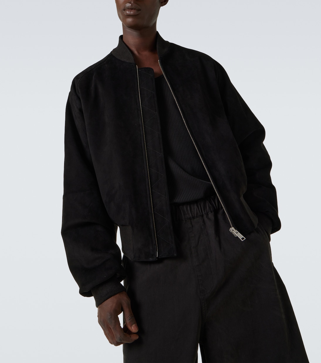 Suede bomber jacket | Entire Studios