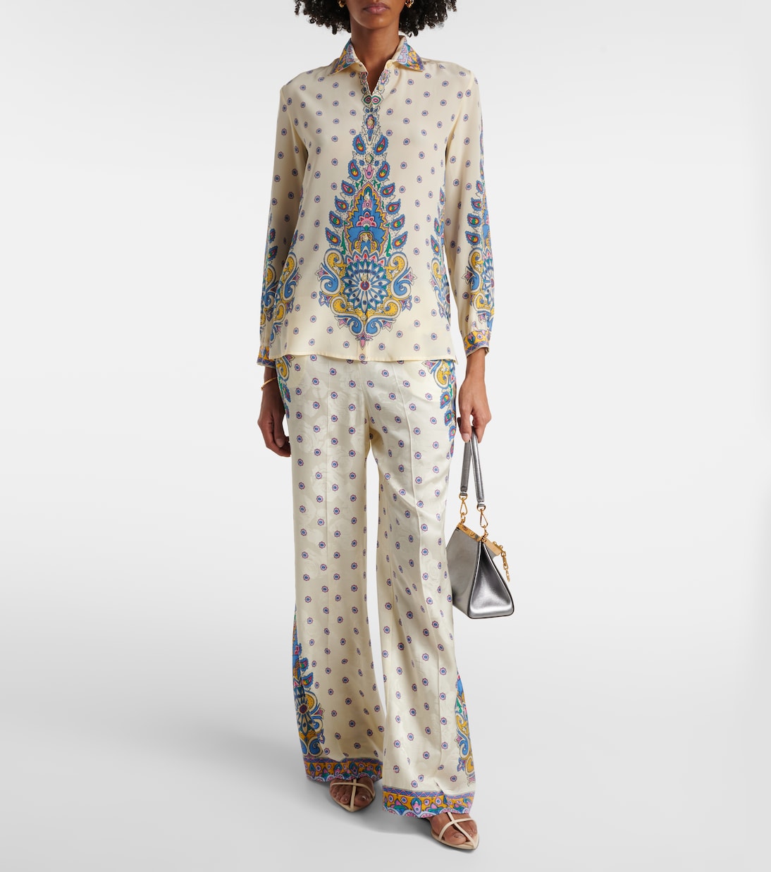 Bedruckte High-Rise-Hose | Etro