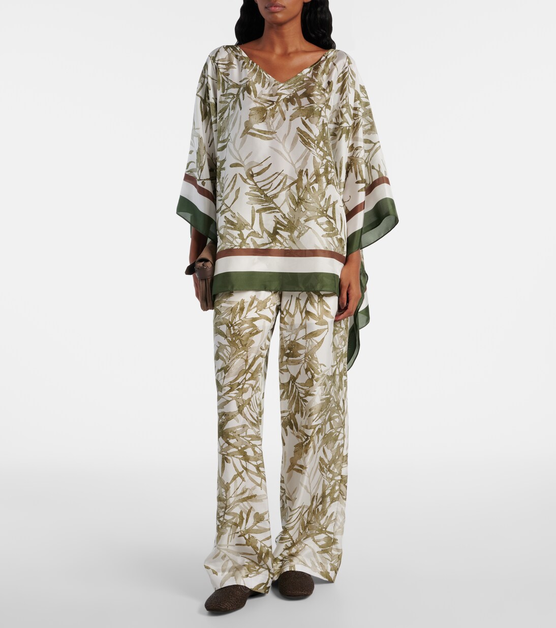 Printed silk kaftan | Brunello Cucinelli