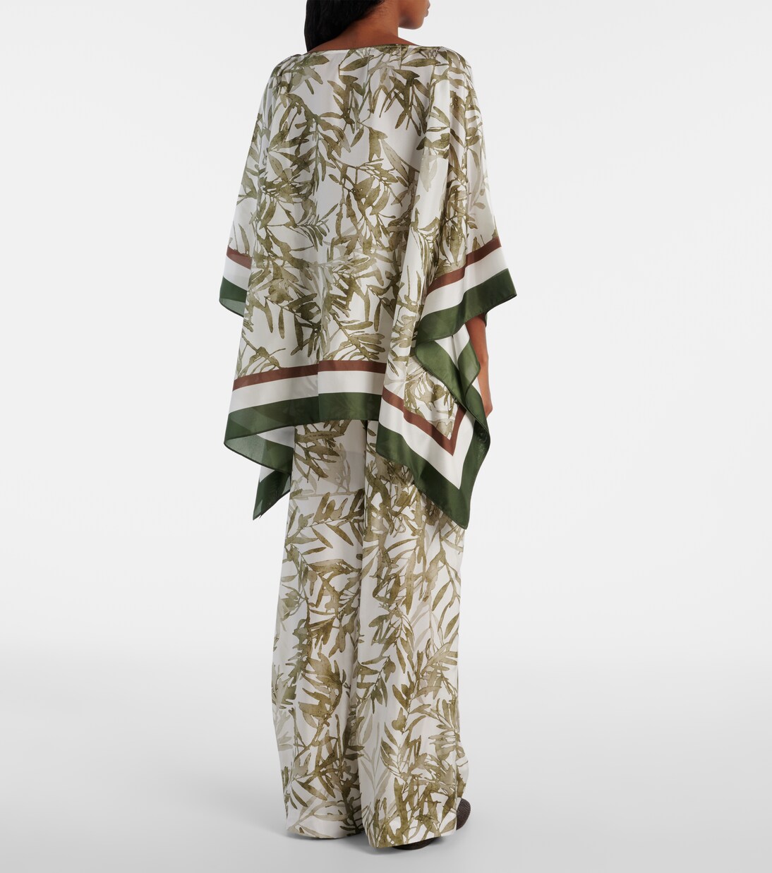 Printed silk kaftan | Brunello Cucinelli