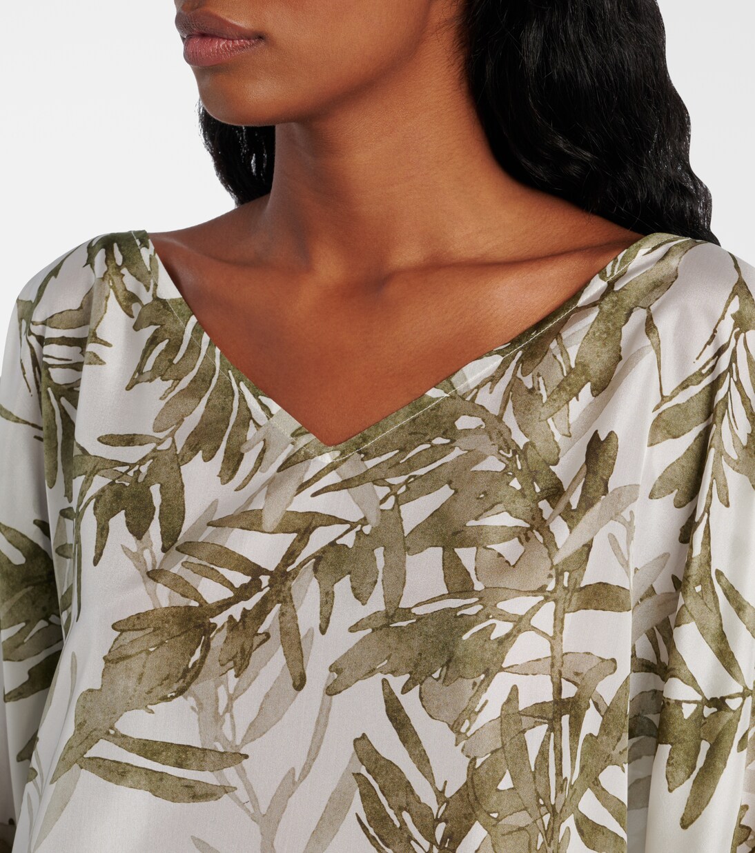 Printed silk kaftan | Brunello Cucinelli