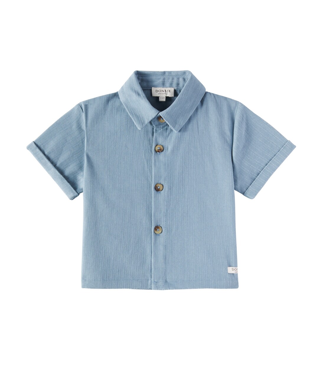 Baby Brammie striped cotton shirt  | Donsje