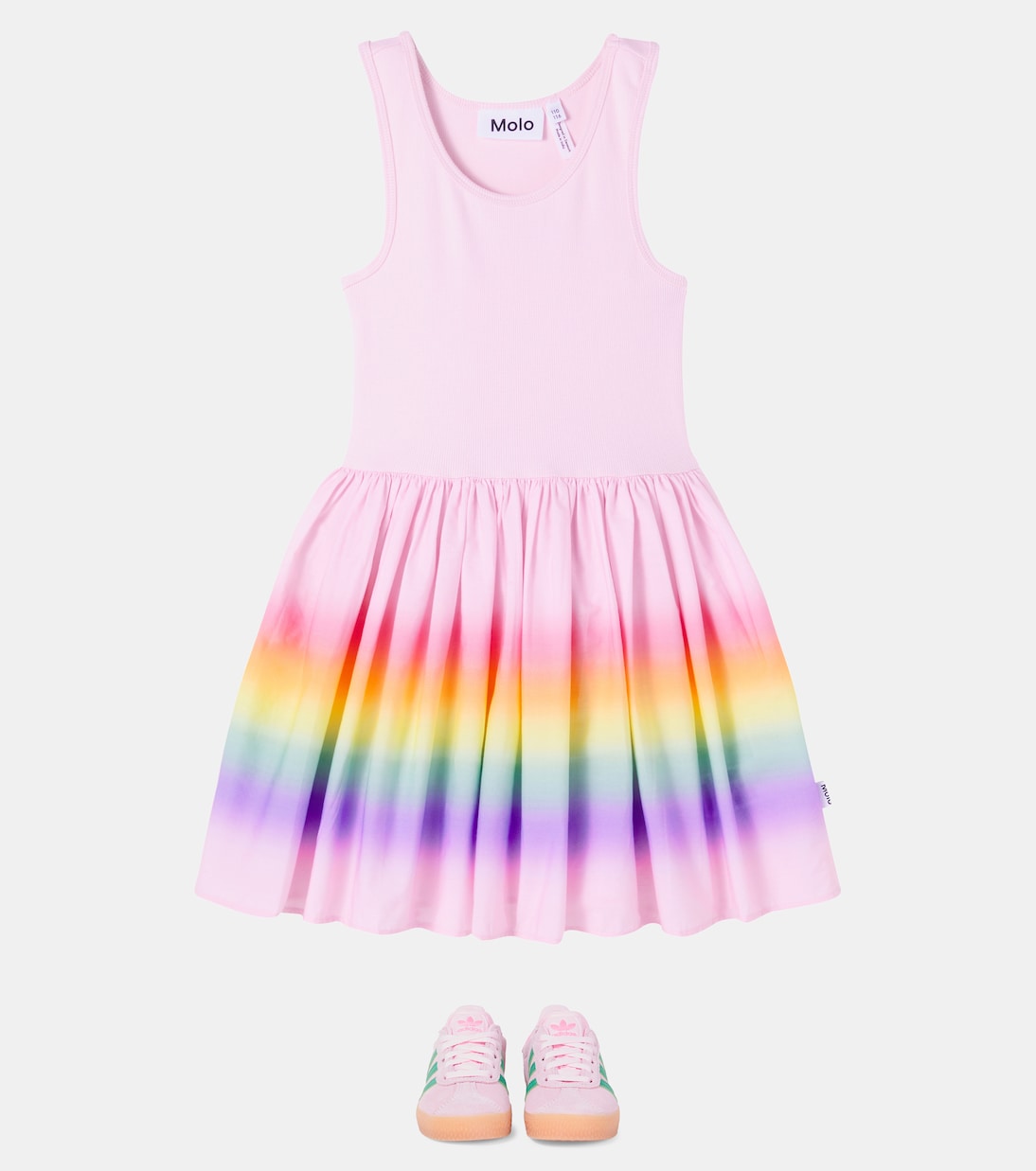 Cassandra printed cotton-blend dress | Molo