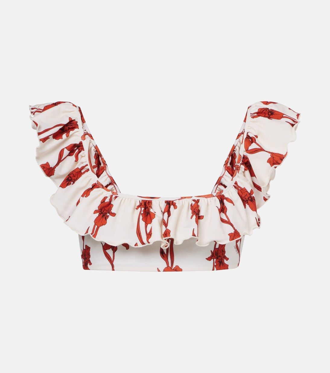 Haut de bikini Boy à volants et fleurs | La DoubleJ