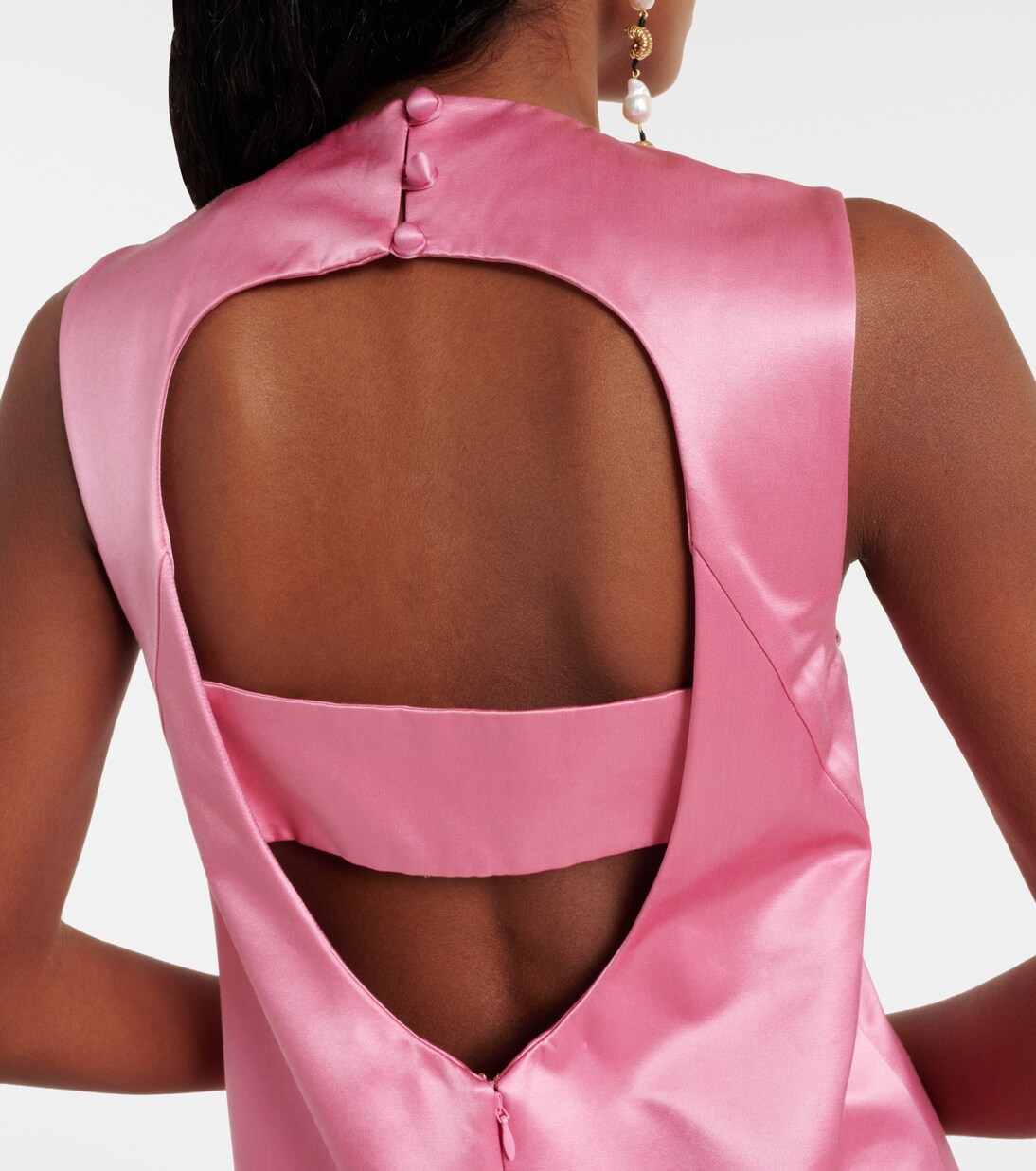 Robe Neptuna en satin à ornements | Alémais