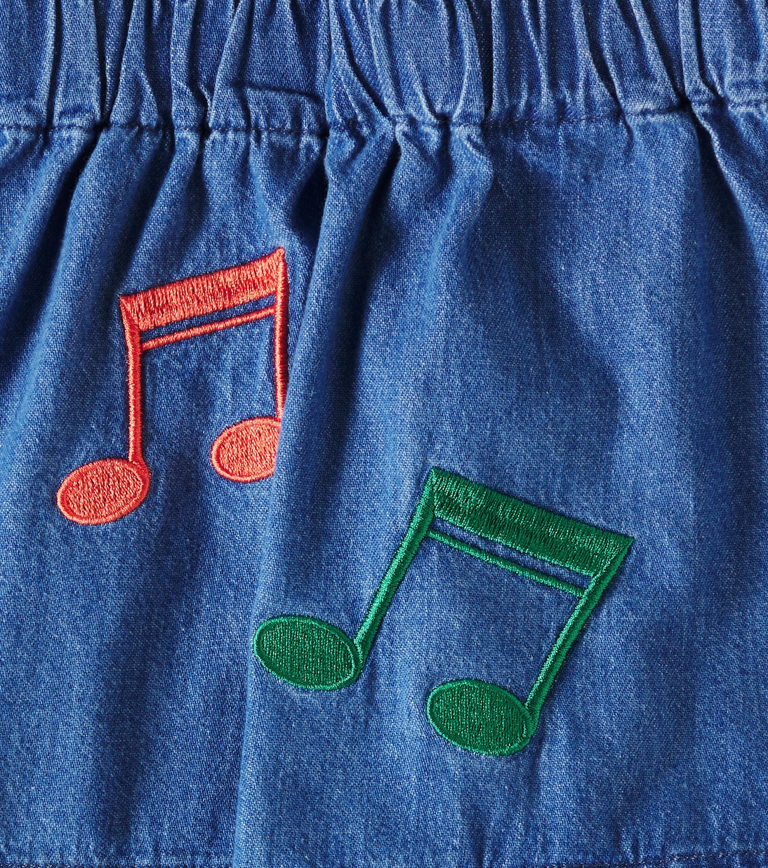 Bestickte Jeansshorts Note | Mini Rodini