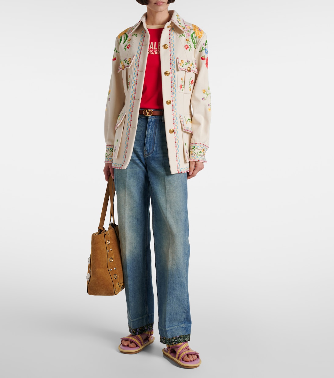 Lake Powell crochet sandals | Valentino Garavani