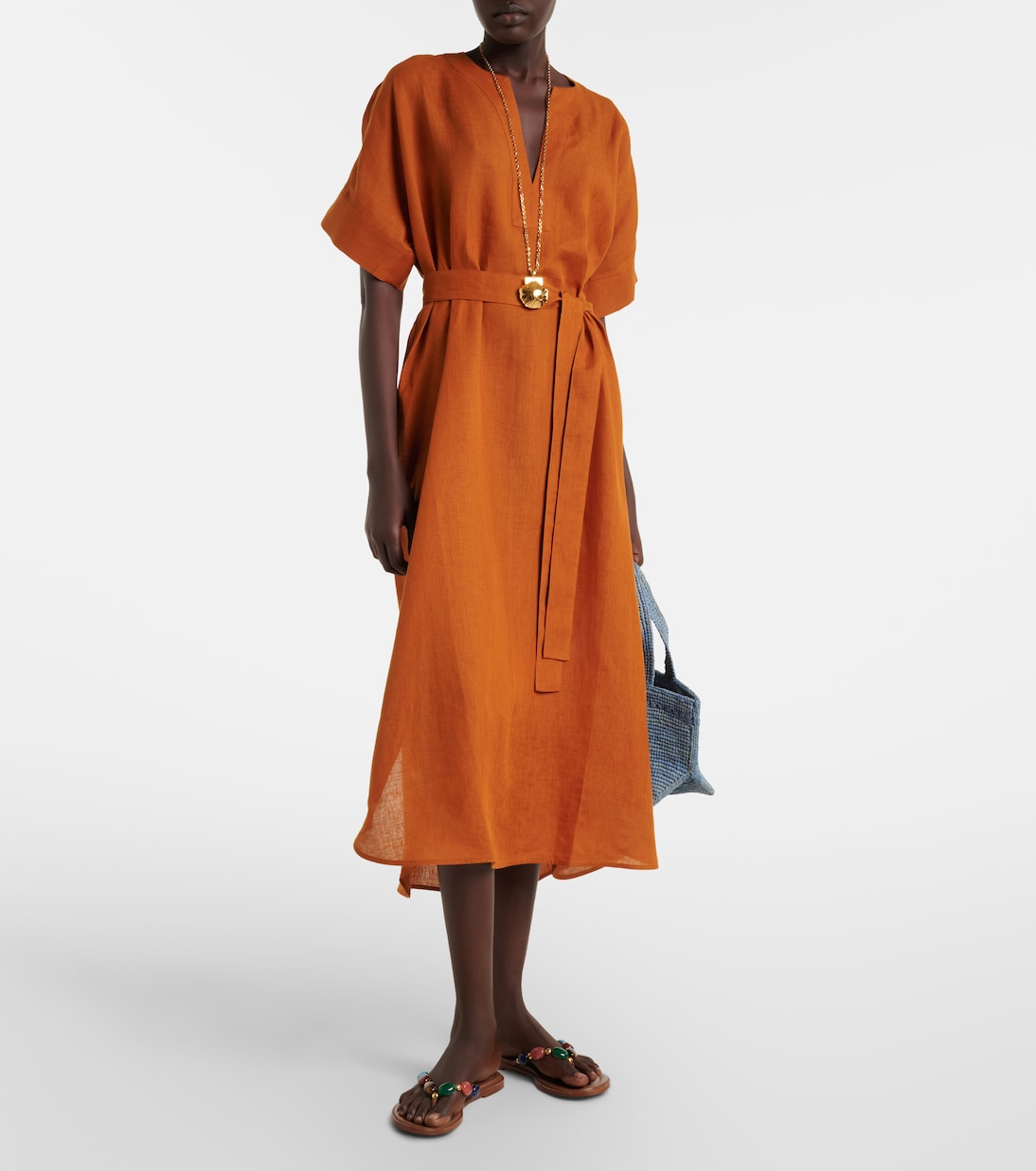 Kaftan Bibi aus Leinen | Eres