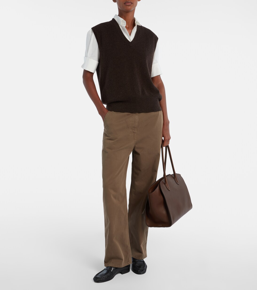 Marlo 14 leather tote bag | The Row