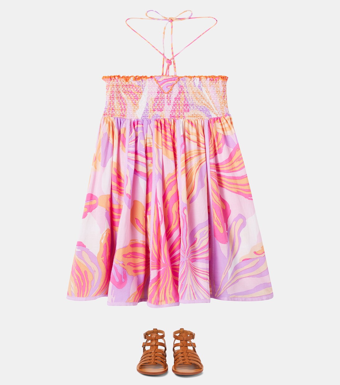 Cycas printed dress | Poupette St Barth Kids