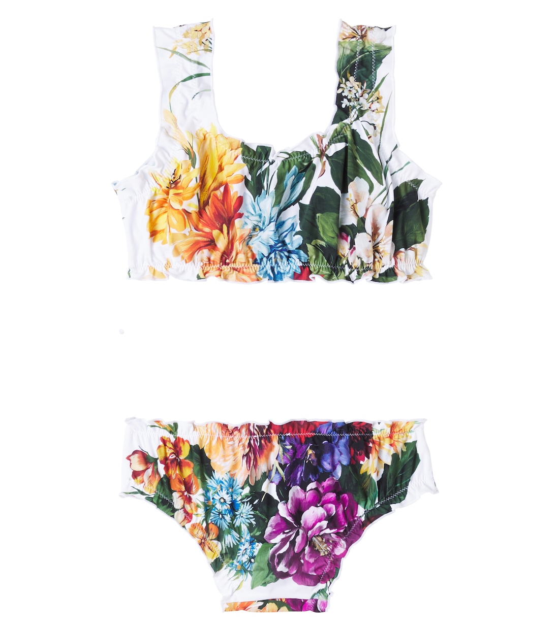 Floral ruffled bikini | Dolce&Gabbana Kids