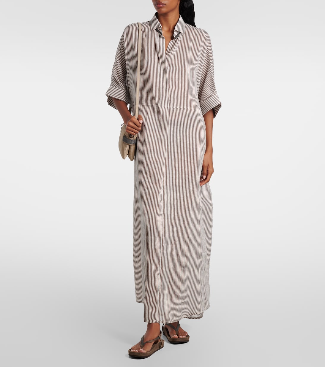 Monili suede thong sandals | Brunello Cucinelli