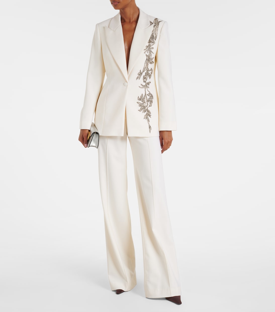 Verzierter Blazer Lesia aus einem Wollgemisch | Costarellos