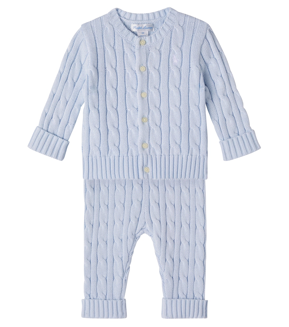 Set aus Cardigan und Hose aus Baumwoll-Strick | Polo Ralph Lauren Kids