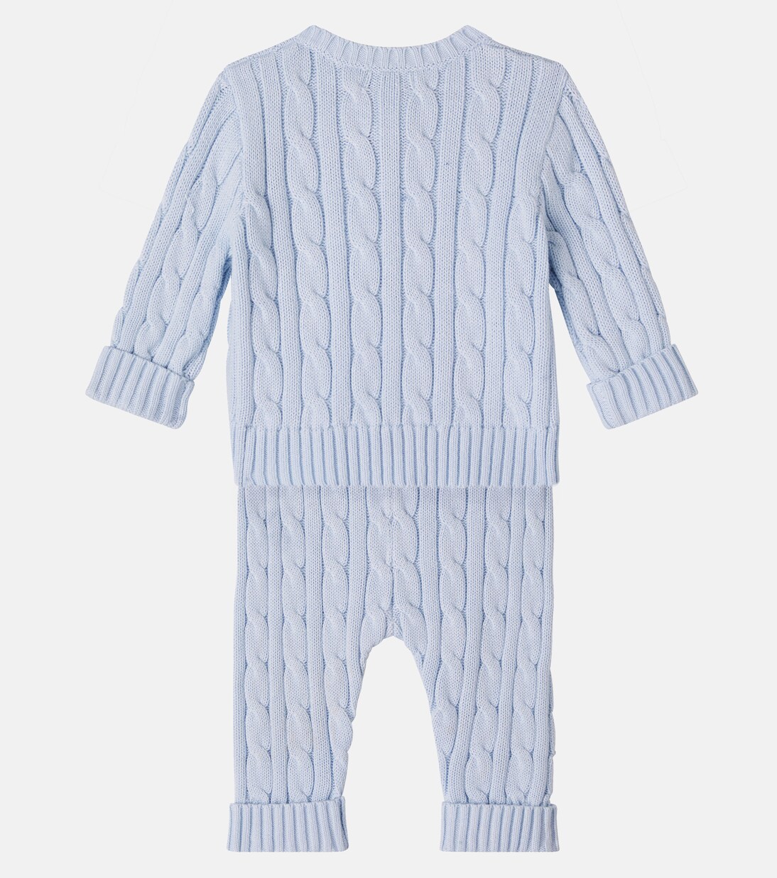 Set aus Cardigan und Hose aus Baumwoll-Strick | Polo Ralph Lauren Kids