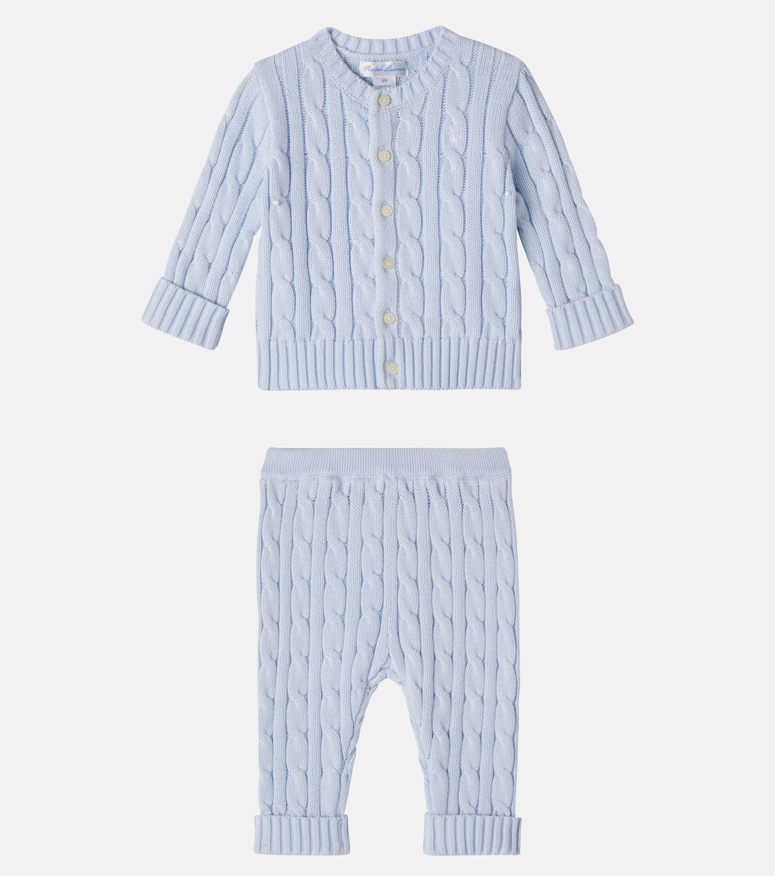 Set aus Cardigan und Hose aus Baumwoll-Strick | Polo Ralph Lauren Kids