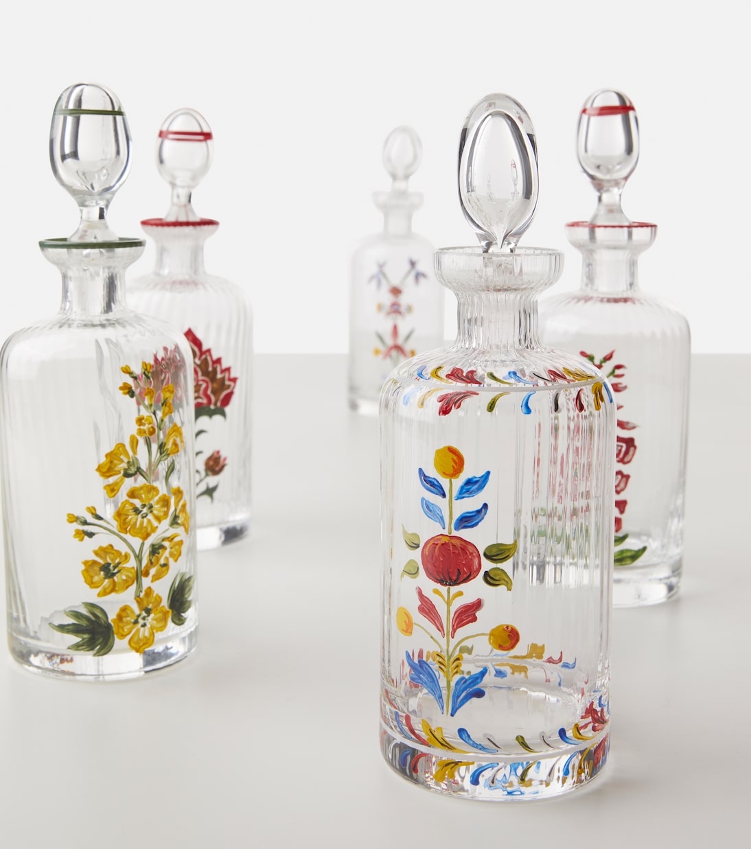 Fuchsia Murano glass oil bottle | Cabana