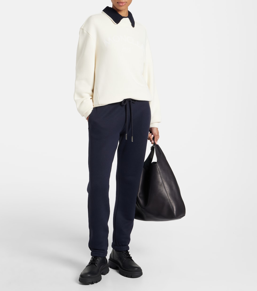 Logo cotton-blend sweatshirt | Moncler