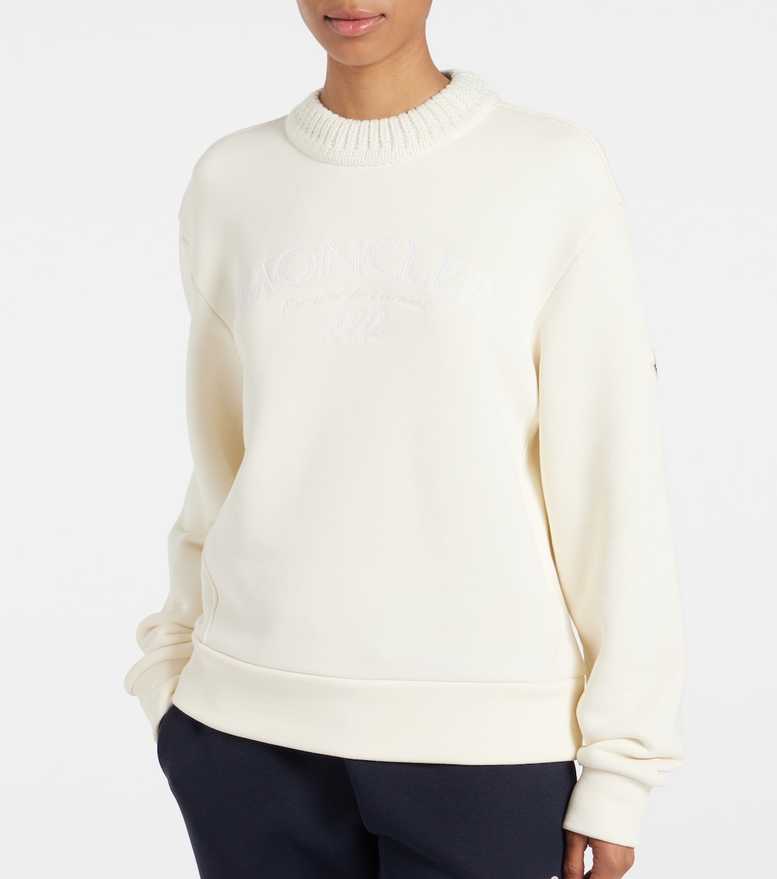 Logo cotton-blend sweatshirt | Moncler
