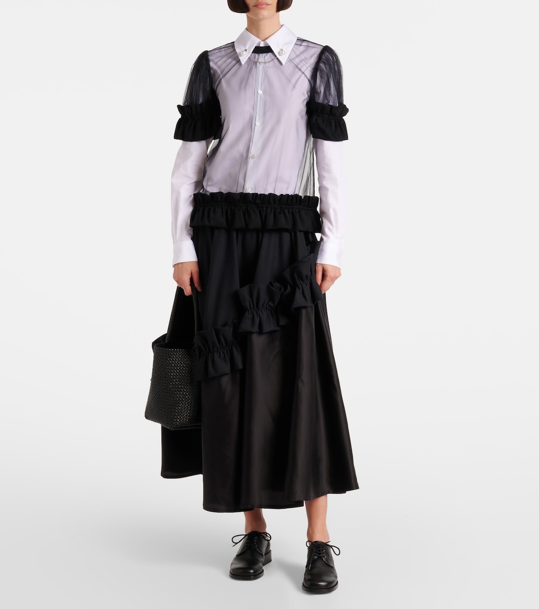 Top aus Tüll | Noir Kei Ninomiya