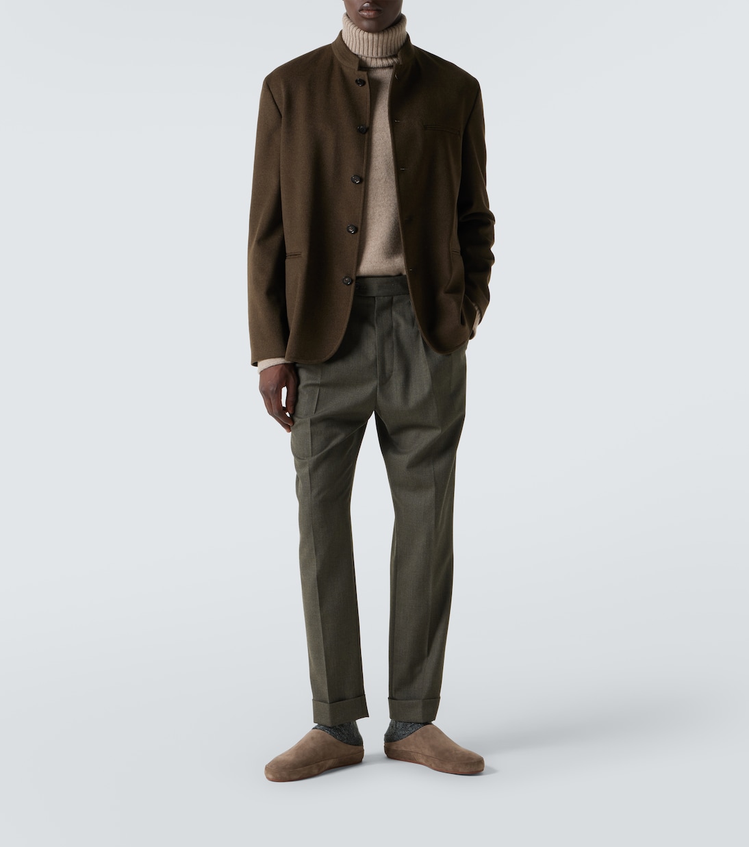 Stafford virgin wool straight pants | Loro Piana