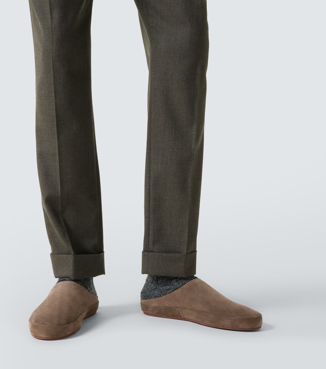 Stafford virgin wool straight pants | Loro Piana