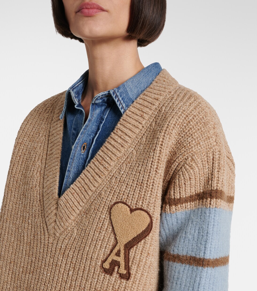 Jersey Ami de Coeur en mezcla de lana y alpaca | Ami Paris