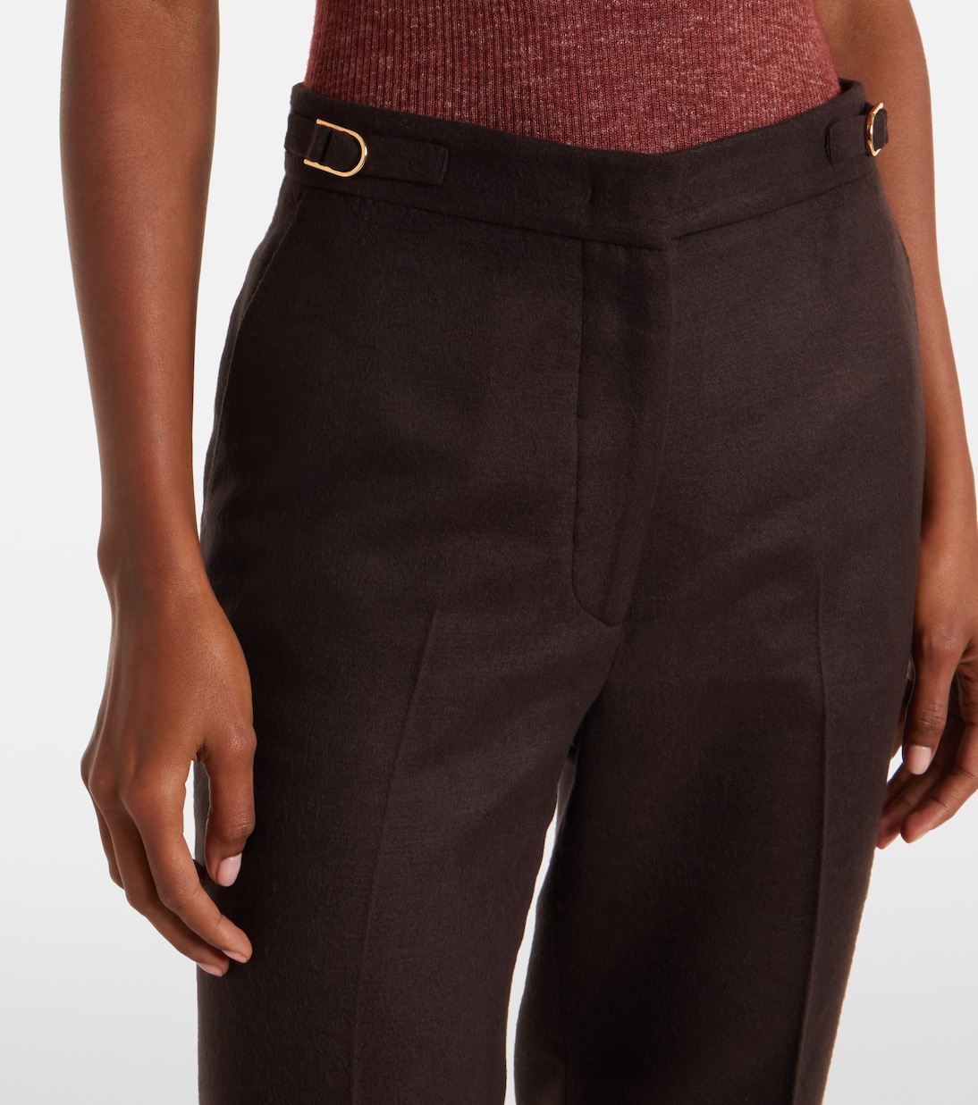 Pantaloni flared Vesta in seta | Gabriela Hearst