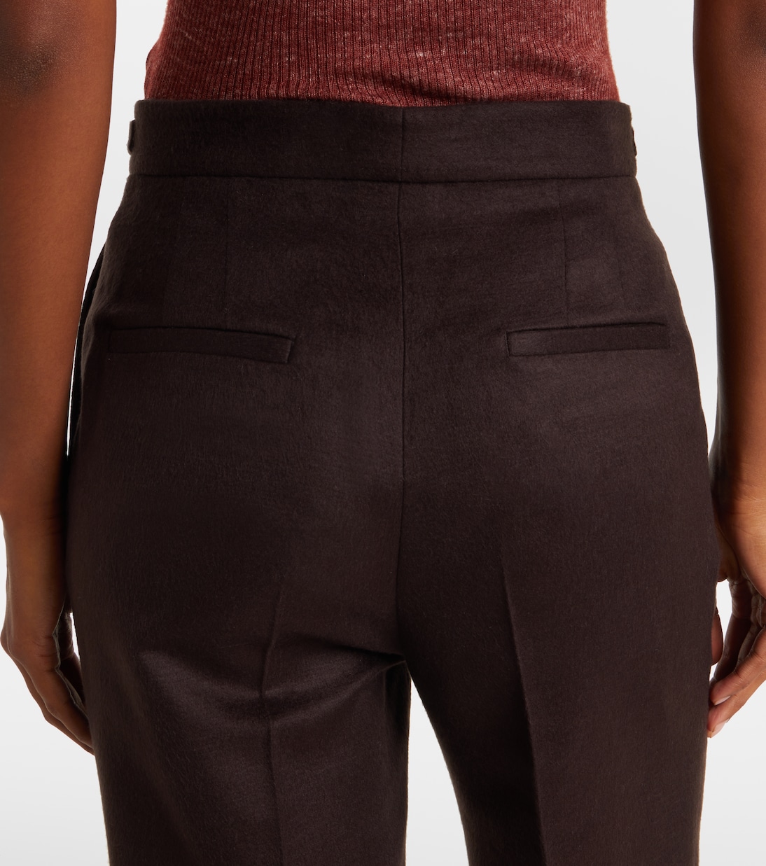 Pantaloni flared Vesta in seta | Gabriela Hearst