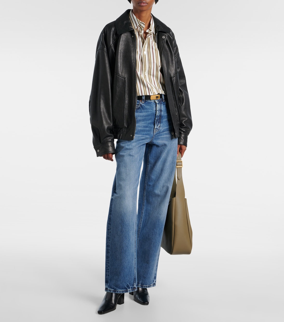 V-Waist wide-leg jeans | Saint Laurent