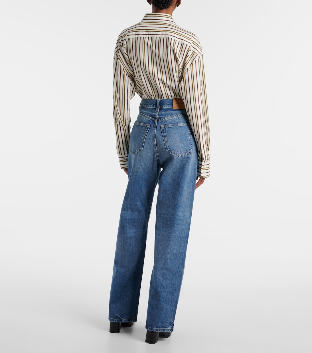V-Waist wide-leg jeans | Saint Laurent