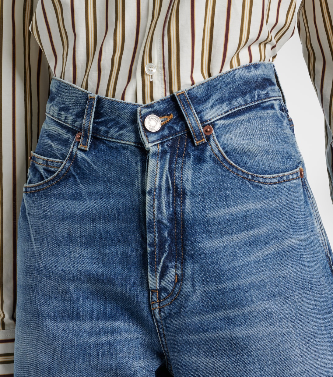 V-Waist wide-leg jeans | Saint Laurent