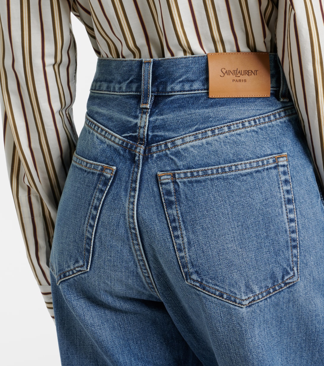 V-Waist wide-leg jeans | Saint Laurent