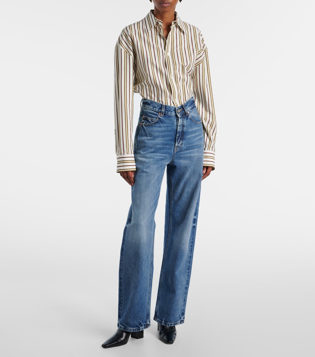 V-Waist wide-leg jeans | Saint Laurent