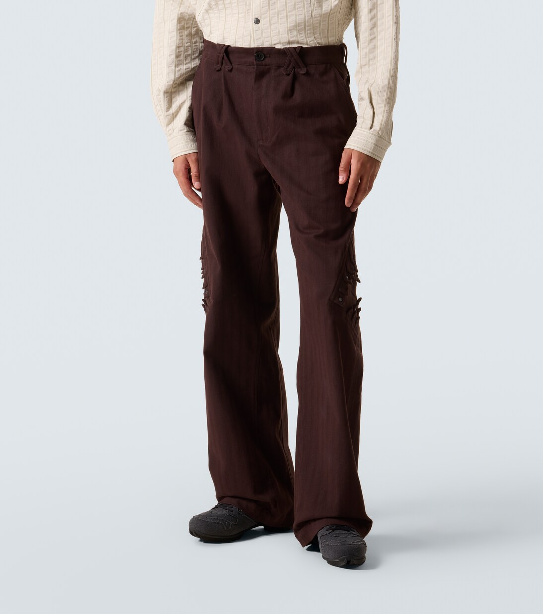 Estike cotton-blend wide-leg pants | Kiko Kostadinov