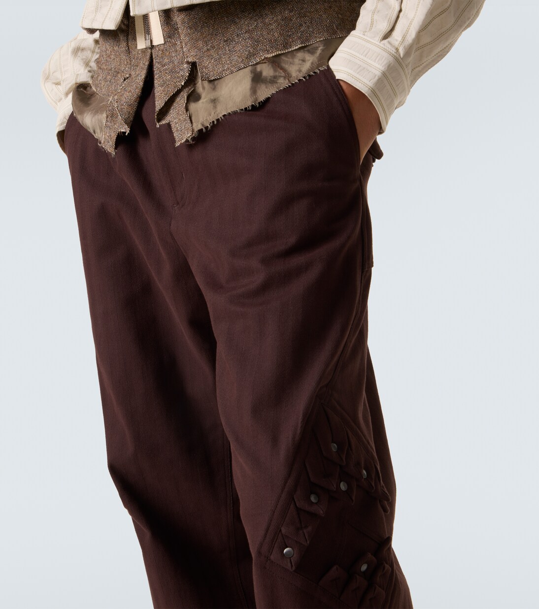 Estike cotton-blend wide-leg pants | Kiko Kostadinov