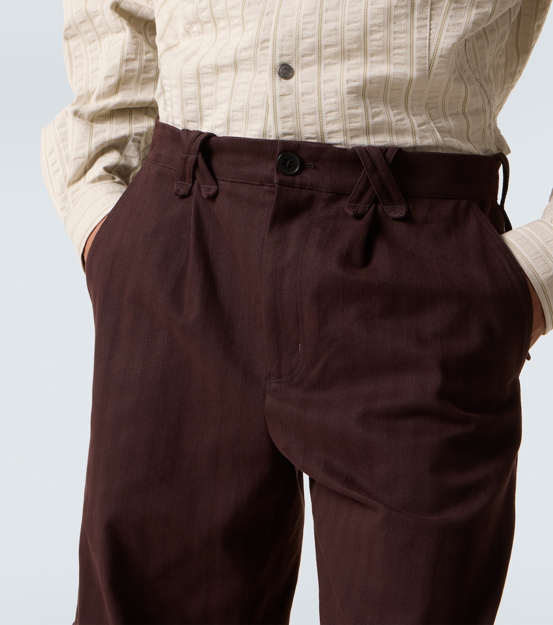 Estike cotton-blend wide-leg pants | Kiko Kostadinov