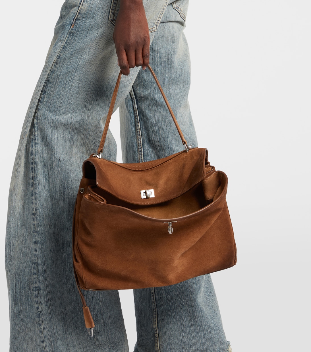 Rodeo Medium suede tote bag | Balenciaga