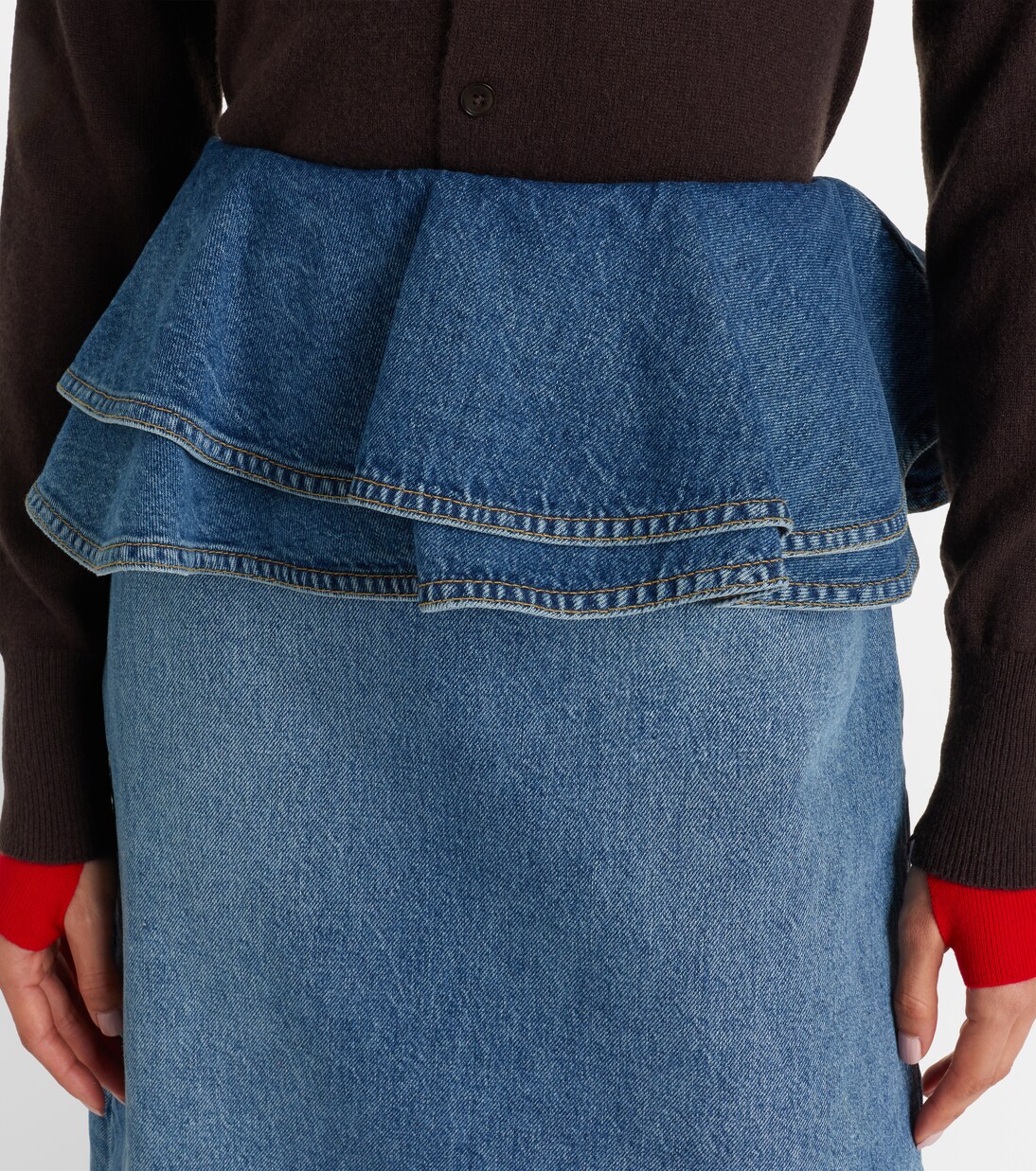 Jupe midi en jean | Plan C