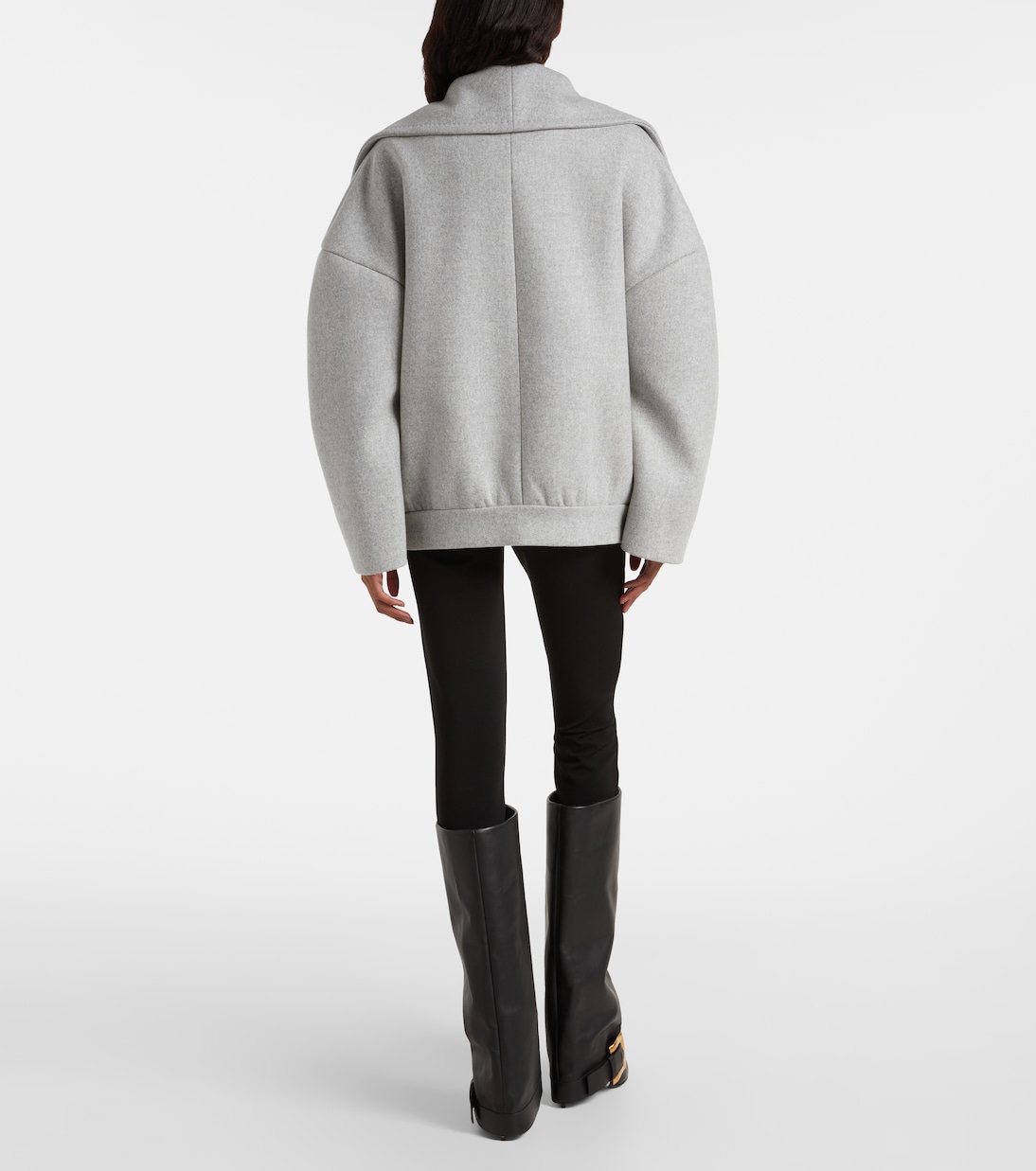 Oversized wool and cashmere peacoat | Balmain