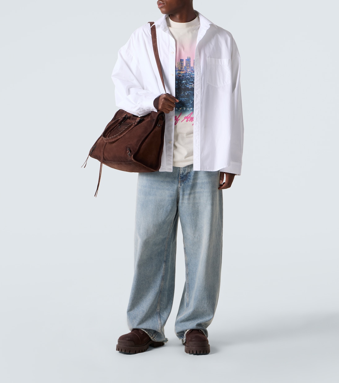 Strike distressed canvas combat boots | Balenciaga