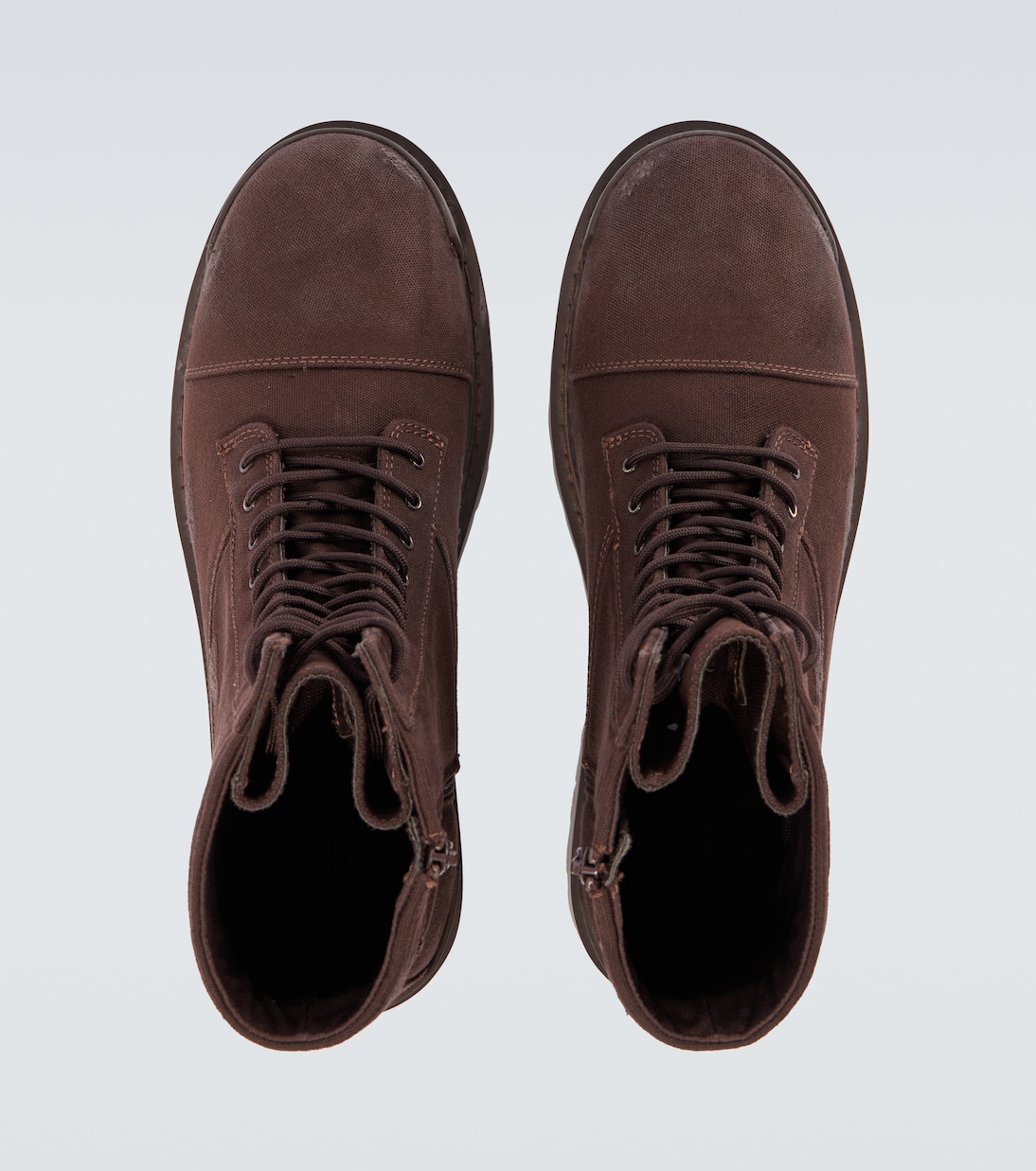 Strike distressed canvas combat boots | Balenciaga