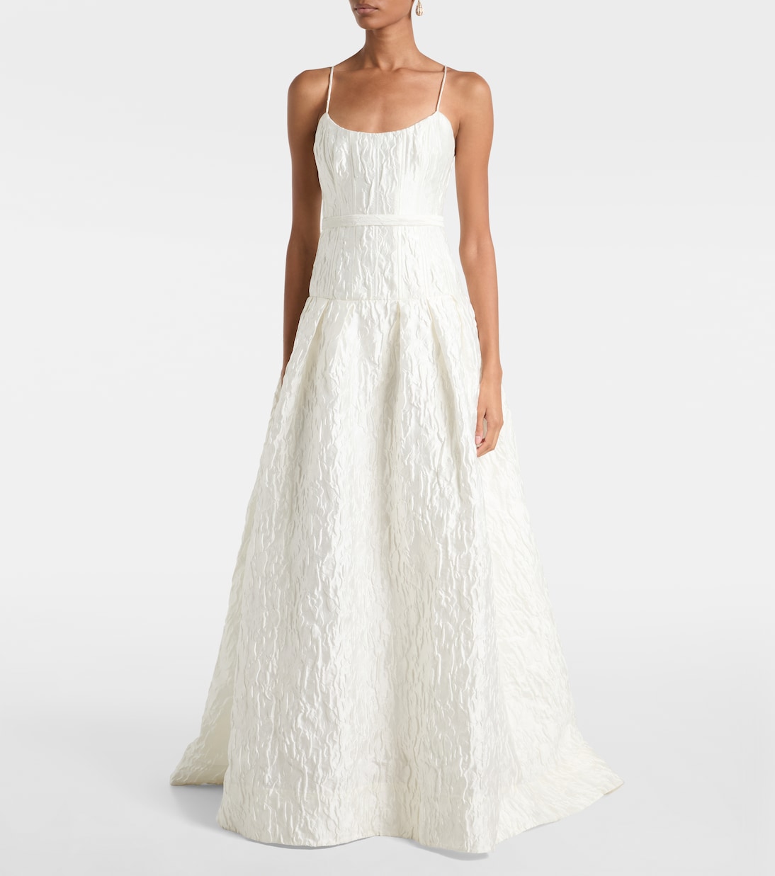 Bridal Vanilla Dreams jacquard corset gown | Rebecca Vallance