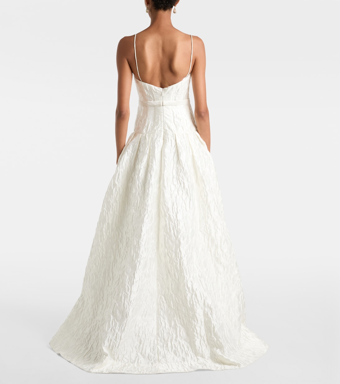 Bridal Vanilla Dreams jacquard corset gown | Rebecca Vallance