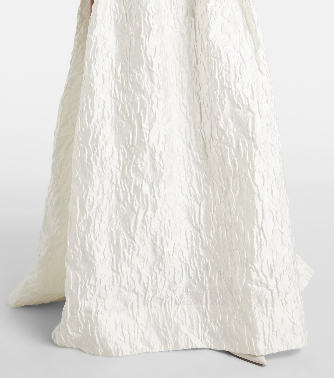 Bridal Vanilla Dreams jacquard corset gown | Rebecca Vallance