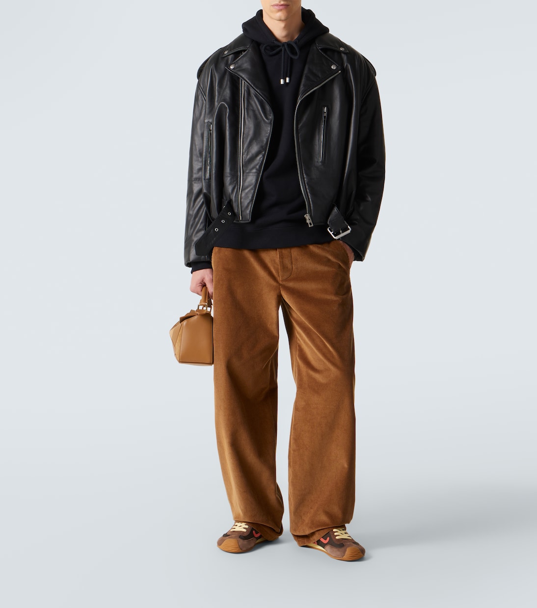 Balloon leather biker jacket | Loewe