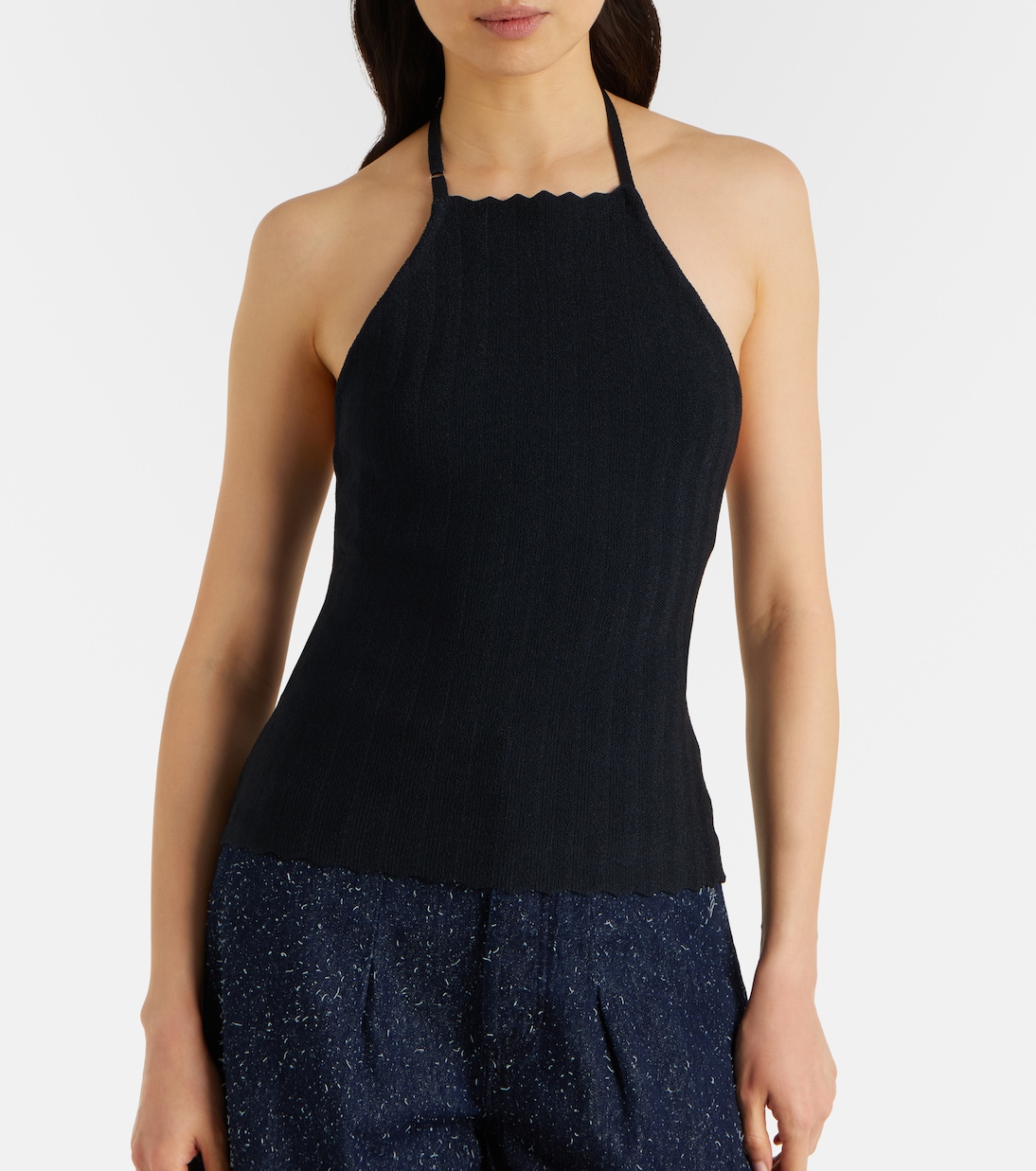 Tablier knitted halterneck top | Jacquemus