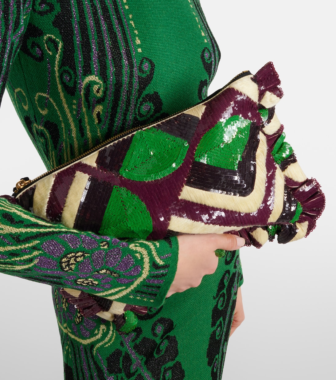 Clutch con paillettes | La DoubleJ