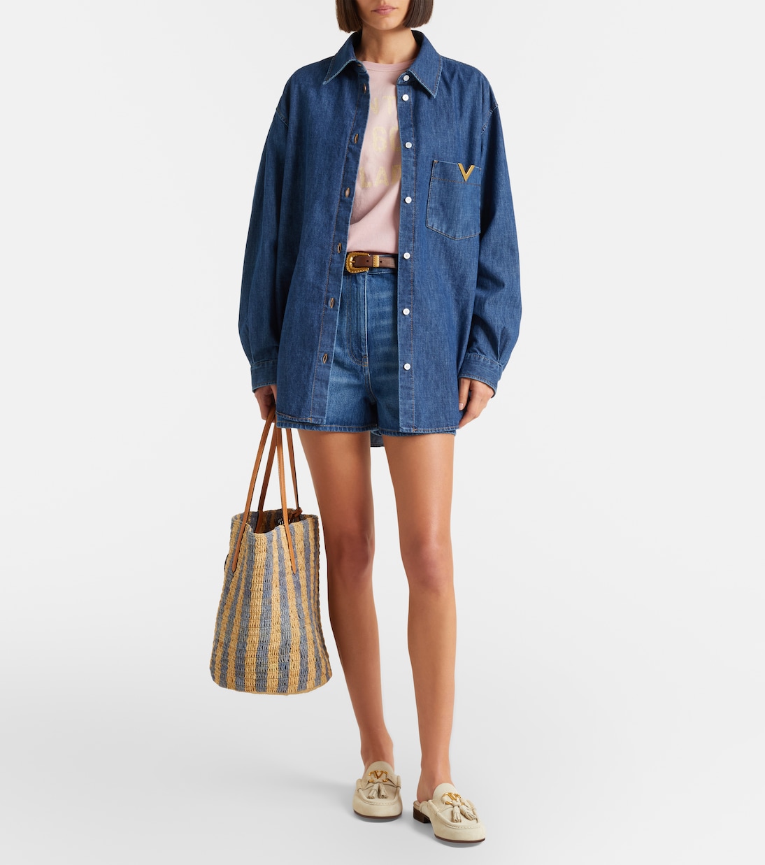 VLogo suede mules | Valentino Garavani